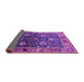 Sideview of Oriental Purple Industrial Rug, urb1799pur