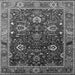 Square Oriental Gray Industrial Rug, urb1799gry