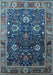 Machine Washable Oriental Light Blue Industrial Rug, wshurb1799lblu