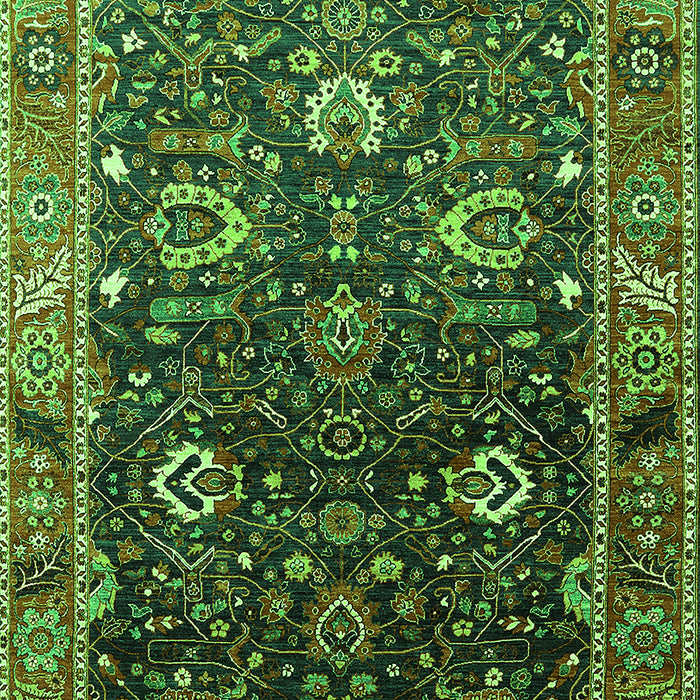 Oriental Green Industrial Rug, urb1799grn