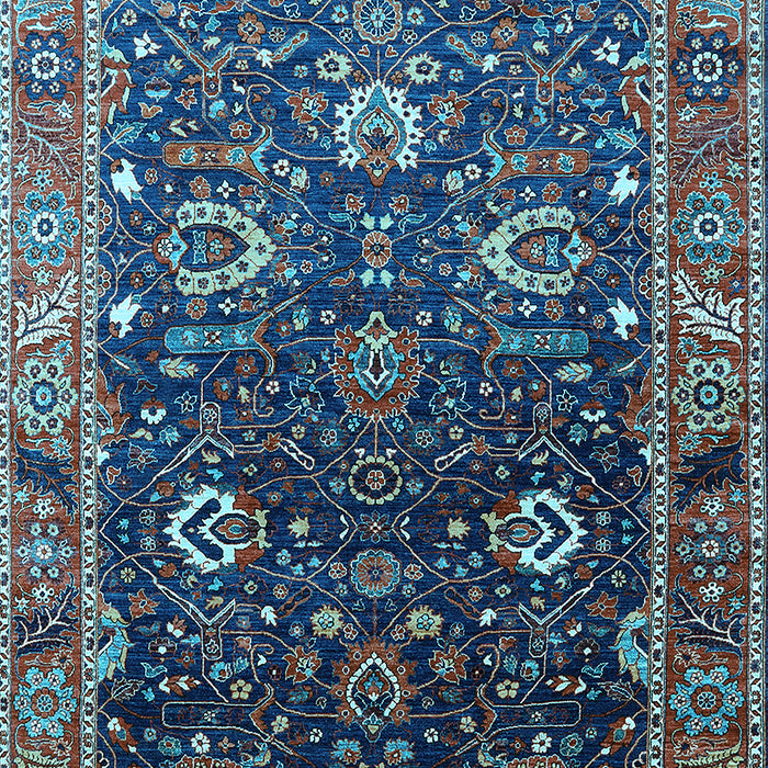 Oriental Light Blue Industrial Rug, urb1799lblu
