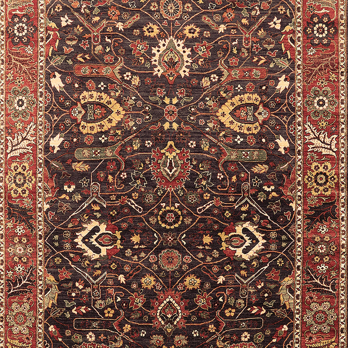 Oriental Brown Industrial Rug, urb1799brn