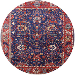 Round Machine Washable Industrial Modern Gunmetal Gray Rug, wshurb1799