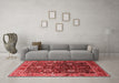 Industrial Red Washable Rugs