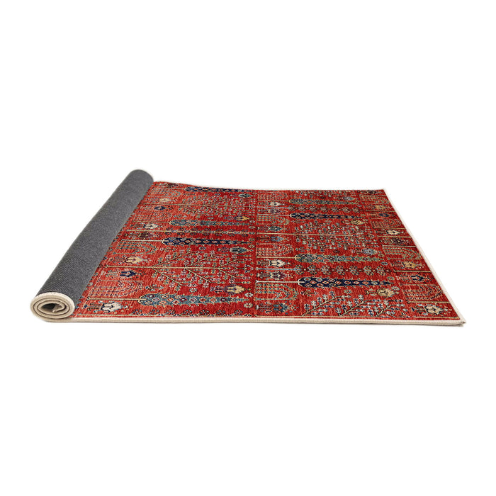 Sideview of Mid-Century Modern Red Oriental Rug, urb1800