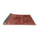 Sideview of Mid-Century Modern Red Oriental Rug, urb1800