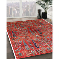 Mid-Century Modern Red Oriental Rug, urb1800