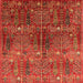 Square Oriental Orange Industrial Rug, urb1800org