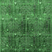 Square Oriental Emerald Green Industrial Rug, urb1800emgrn