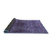 Sideview of Oriental Blue Industrial Rug, urb1800blu