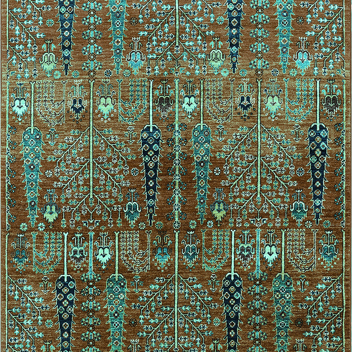 Oriental Turquoise Industrial Rug, urb1800turq