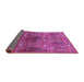 Sideview of Oriental Purple Industrial Rug, urb1800pur