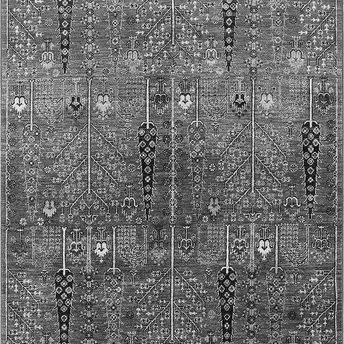 Machine Washable Oriental Gray Industrial Rug, wshurb1800gry