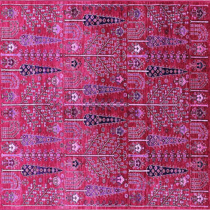 Square Oriental Pink Industrial Rug, urb1800pnk