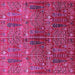 Square Oriental Pink Industrial Rug, urb1800pnk