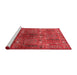 Industrial Red Washable Rugs