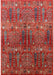 Mid-Century Modern Red Oriental Rug, urb1800