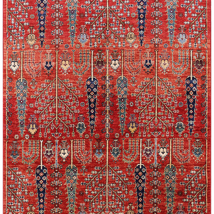 Mid-Century Modern Red Oriental Rug, urb1800