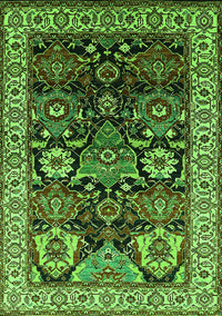 Oriental Green Industrial Rug, urb1801grn