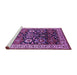 Sideview of Machine Washable Oriental Purple Industrial Area Rugs, wshurb1801pur