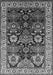 Machine Washable Oriental Gray Industrial Rug, wshurb1801gry