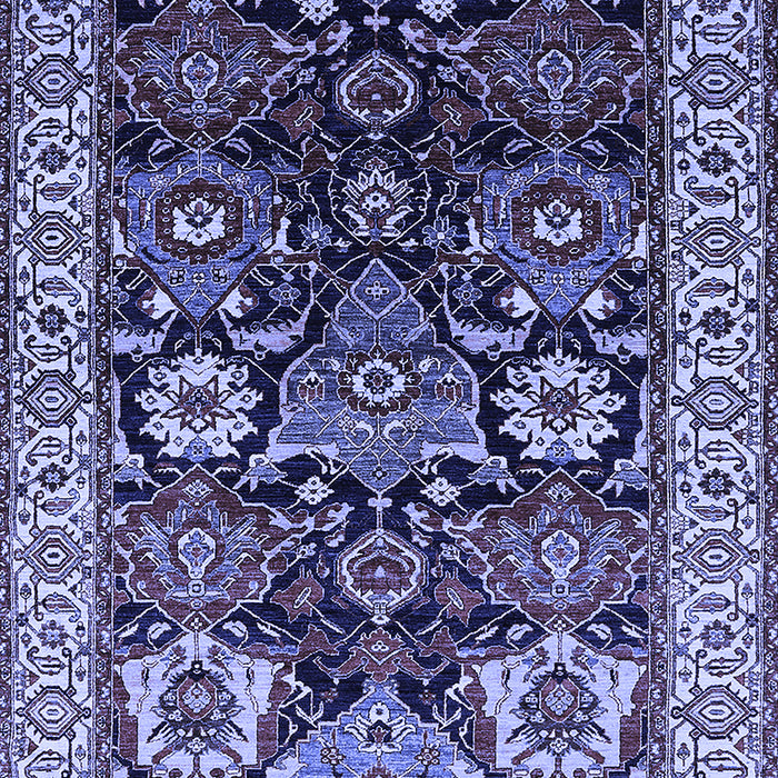 Oriental Blue Industrial Rug, urb1801blu