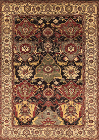 Oriental Brown Industrial Rug, urb1801brn