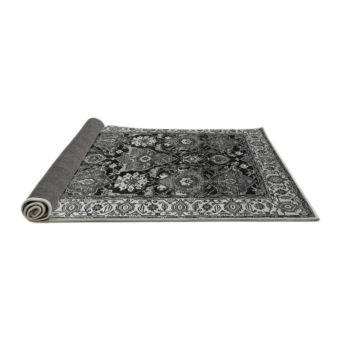 Sideview of Oriental Gray Industrial Rug, urb1801gry