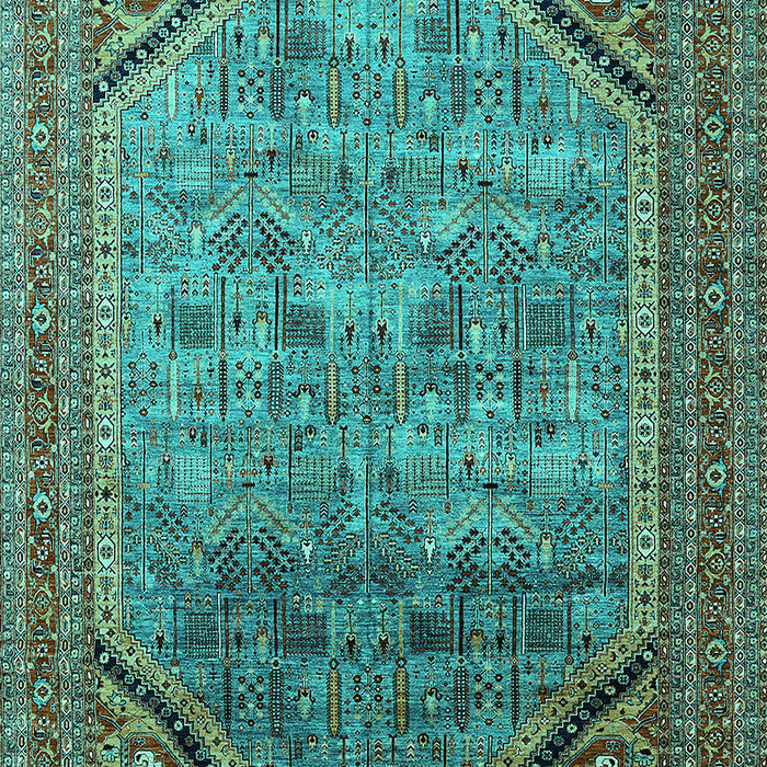 Oriental Turquoise Industrial Rug, urb1802turq