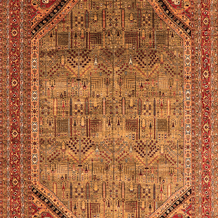 Machine Washable Oriental Orange Industrial Area Rugs, wshurb1802org