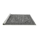 Sideview of Machine Washable Oriental Gray Industrial Rug, wshurb1802gry