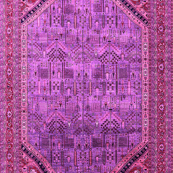 Machine Washable Oriental Pink Industrial Rug, wshurb1802pnk