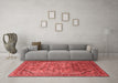 Industrial Red Washable Rugs