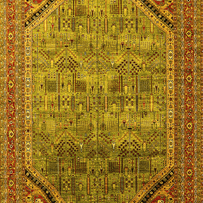 Oriental Yellow Industrial Rug, urb1802yw