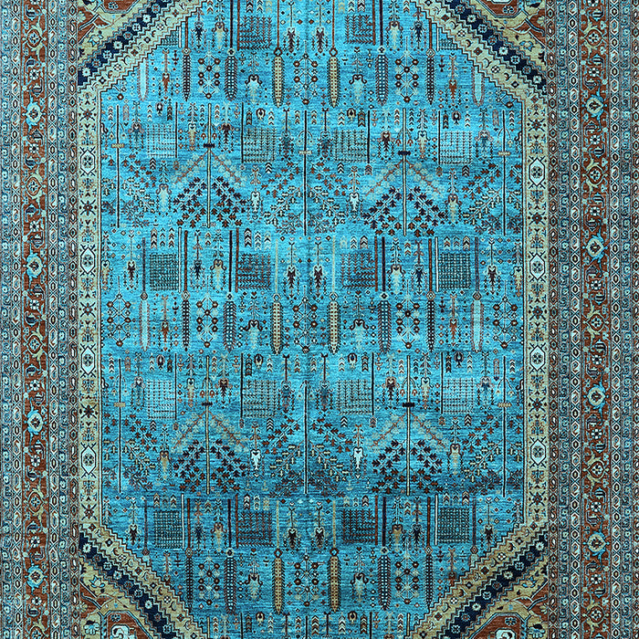 Oriental Light Blue Industrial Rug, urb1802lblu
