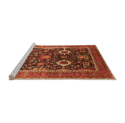 Sideview of Machine Washable Oriental Orange Industrial Area Rugs, wshurb1803org