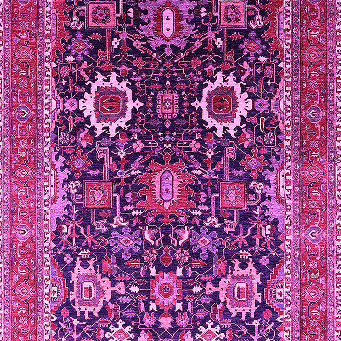 Machine Washable Oriental Pink Industrial Rug, wshurb1803pnk