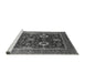 Sideview of Machine Washable Oriental Gray Industrial Rug, wshurb1803gry