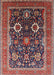 Mid-Century Modern Pink Oriental Rug, urb1803