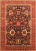 Machine Washable Oriental Orange Industrial Area Rugs, wshurb1803org