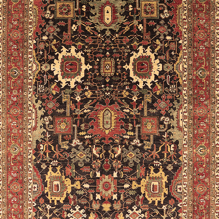 Oriental Brown Industrial Rug, urb1803brn