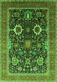 Oriental Green Industrial Rug, urb1803grn