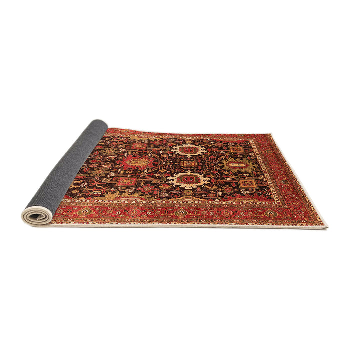 Sideview of Oriental Orange Industrial Rug, urb1803org