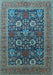 Oriental Light Blue Industrial Rug, urb1804lblu