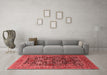 Industrial Red Washable Rugs