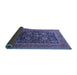 Sideview of Oriental Blue Industrial Rug, urb1804blu