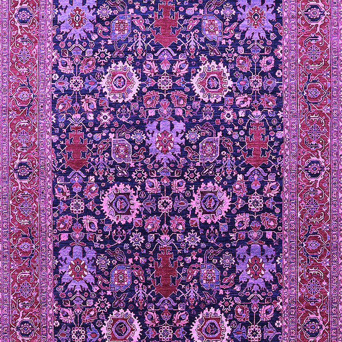 Machine Washable Oriental Purple Industrial Area Rugs, wshurb1804pur
