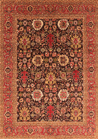 Oriental Orange Industrial Rug, urb1804org