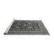 Sideview of Machine Washable Oriental Gray Industrial Rug, wshurb1804gry