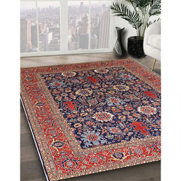 Machine Washable Industrial Modern Camel Brown Rug in a Family Room, wshurb1804